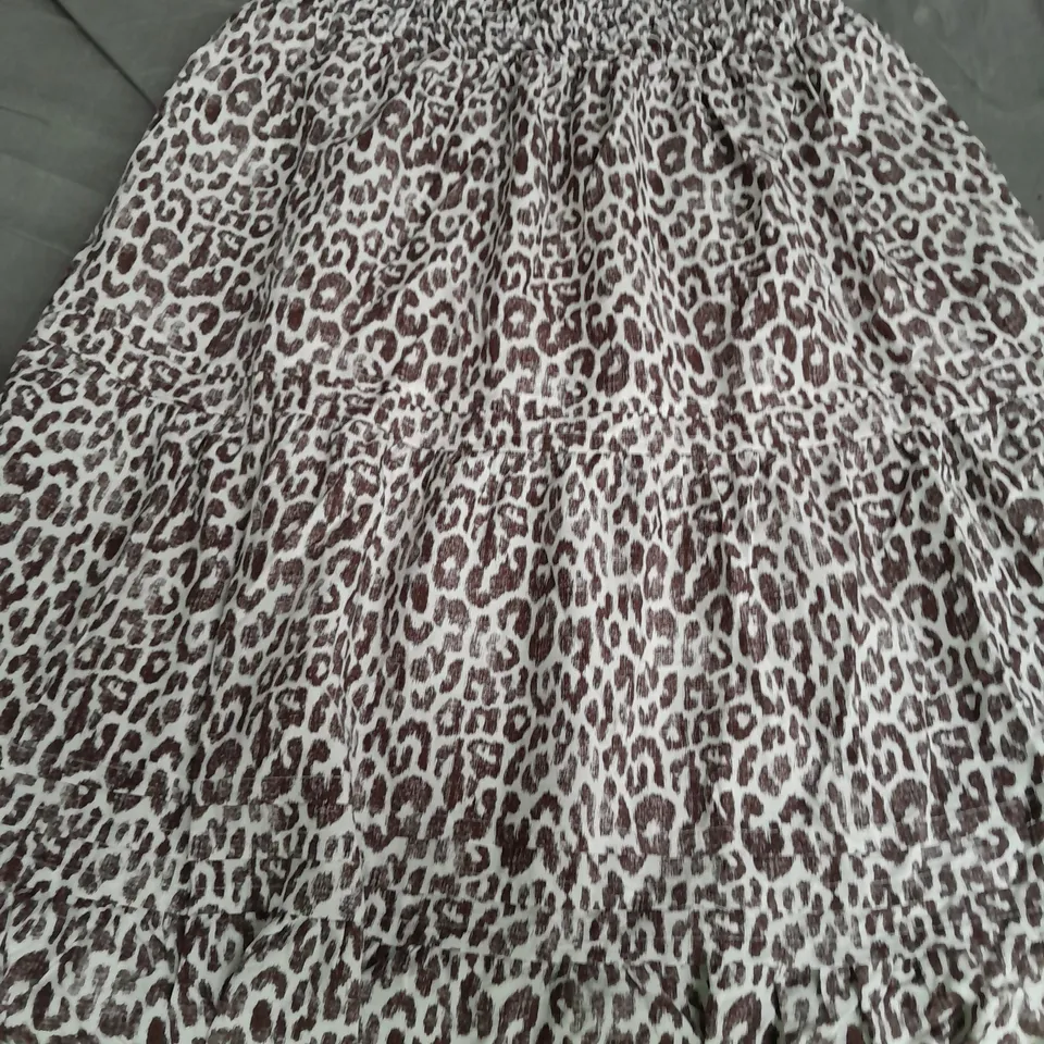 anthropologie animal print skirt size medium