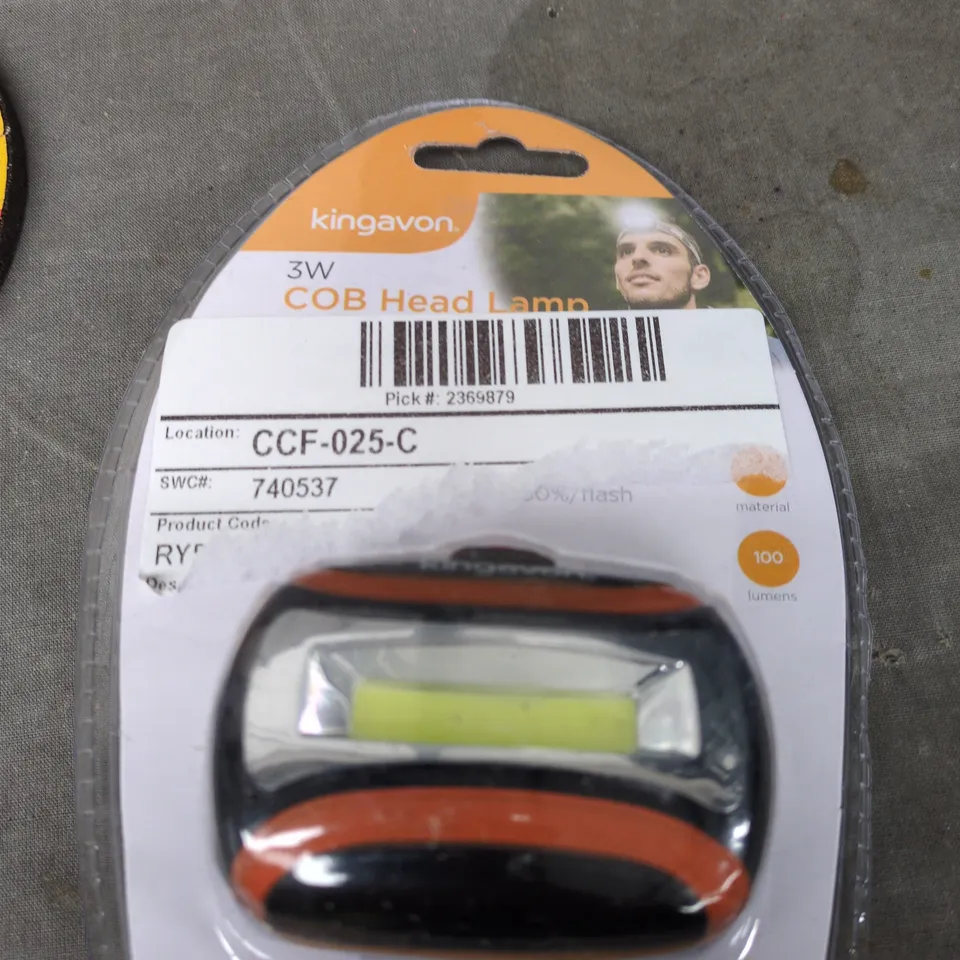 APPROXIMATELY 20 ASSORTED HOUSEHOLD ITEMS INCLUDING STANLEY GRINDING DISC , TOUCH UP PAINT AND COB HEAD LAMP