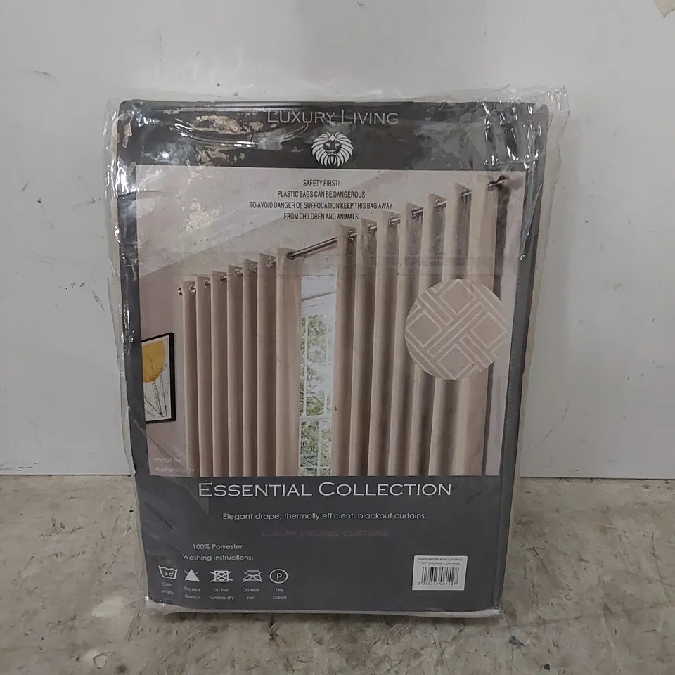 BAGGED YELDELL ROOM DARKENING EYELET CURTAINS // SIZE: 229 X 183cm