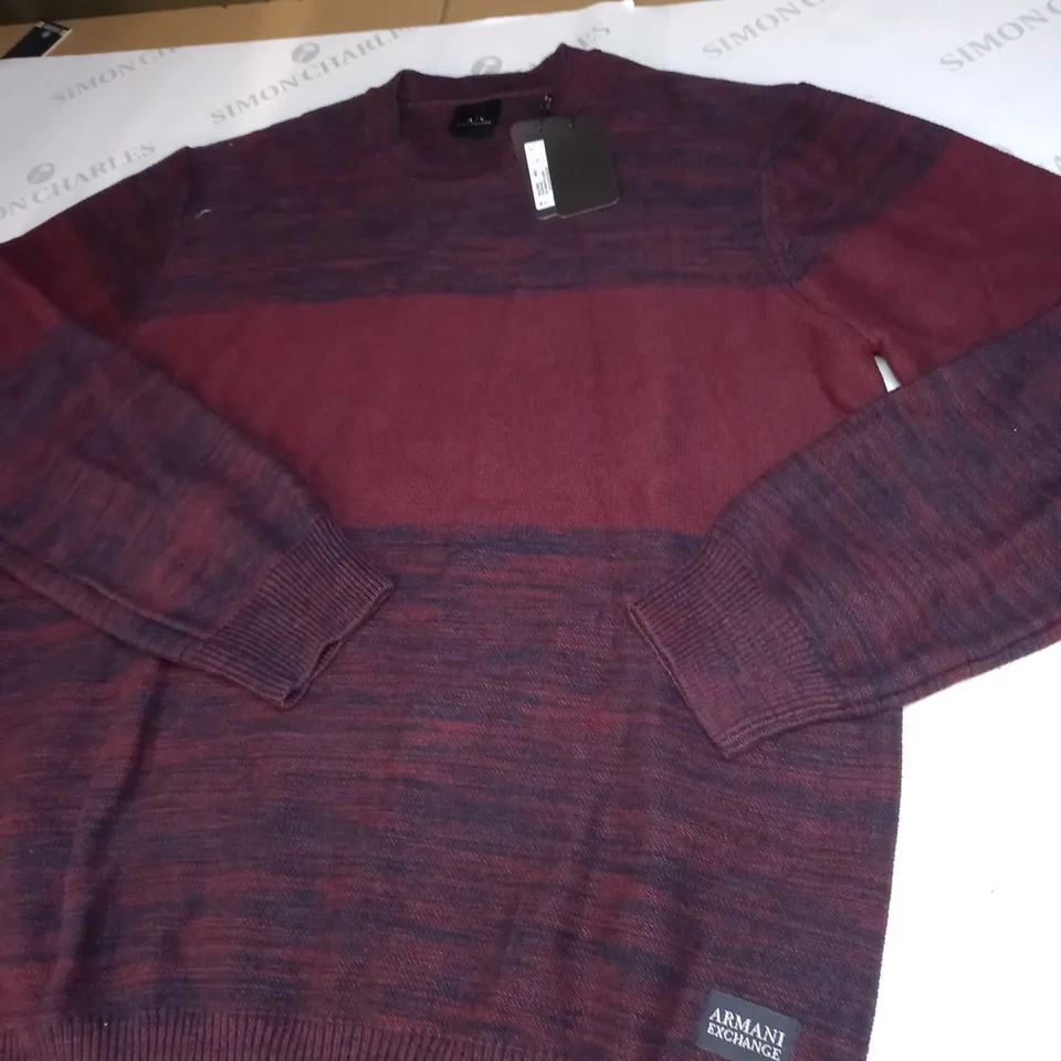 ARMANI EXCHANGE KNITTED JUMPER SIZE XL