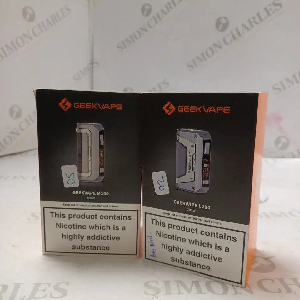 LOT OF TWO TO INCLUDE GEEKVAPE M100 100W , GEEKVAPE L200 200W