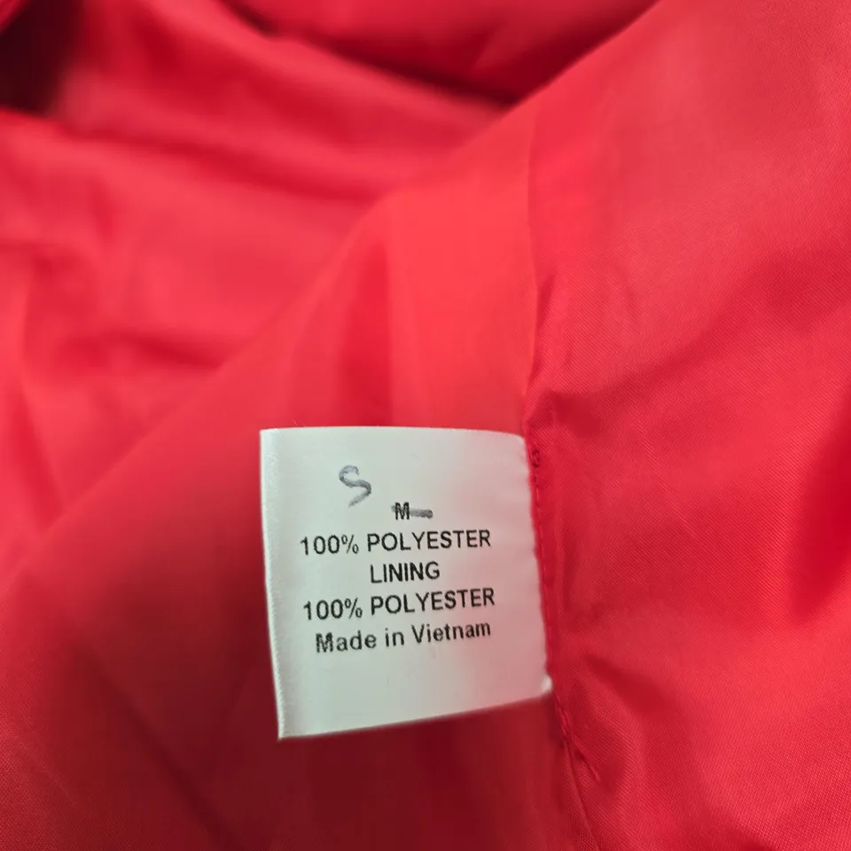 WILFRED FREE RED COAT – WOMEN’S, UK SIZE S, 100% POLYESTER