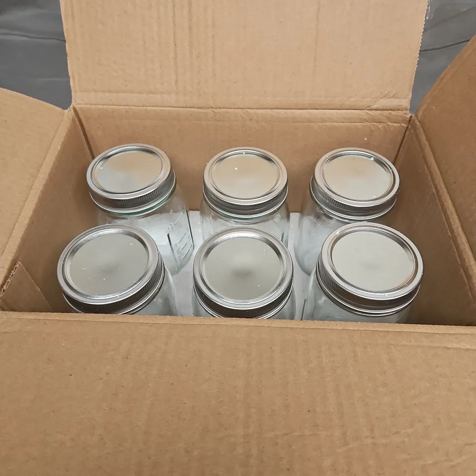 BOXED PAKSH GLASS MASON JARS 6PACK - COLLECTION ONLY