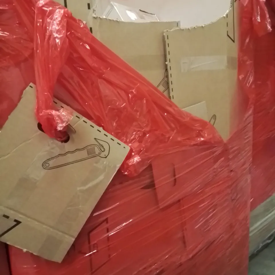 PALLET OF ASSORTED HOUSEHOLD GOODS AND PRODUCTS TO INCLUDE;TV MOUNT,STEAM CLEANER,PHOTO FRAME