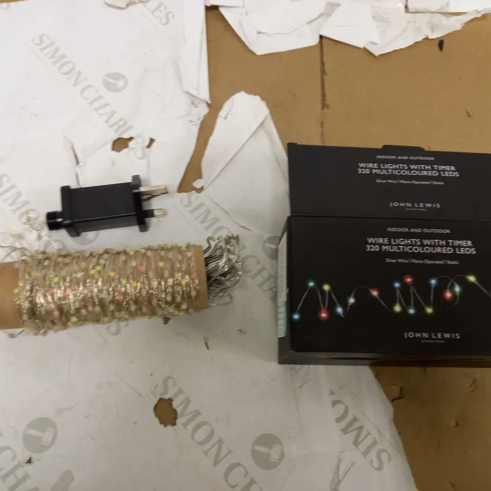 WIRE LIGHTS WITH TIMER 320 MULTICOLOUREDLEDS 