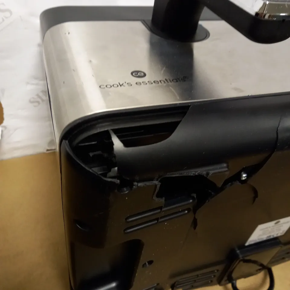 COOKS ESSENTIALS DUAL AIRFRYER (VISIBLY DAMAGED)