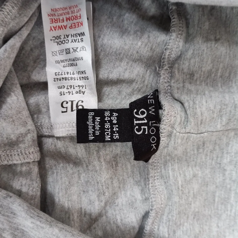 NEW LOOK TEEN GREY MARL SHORTS – AGE 14-15 (164–165 CM)