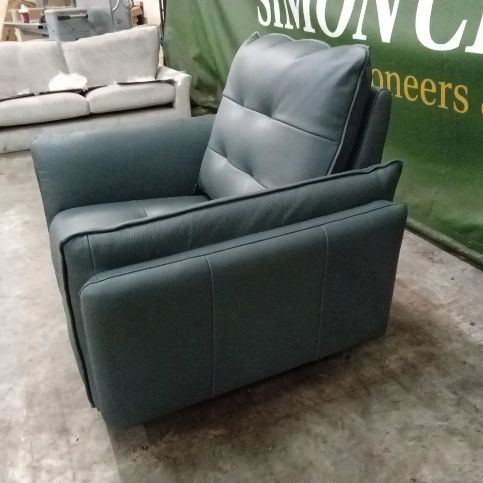 QUALITY DESIGNER ITALIAN MADE BOLZANO ELECTRIC RECLINER LEATHER ARMCHAIR