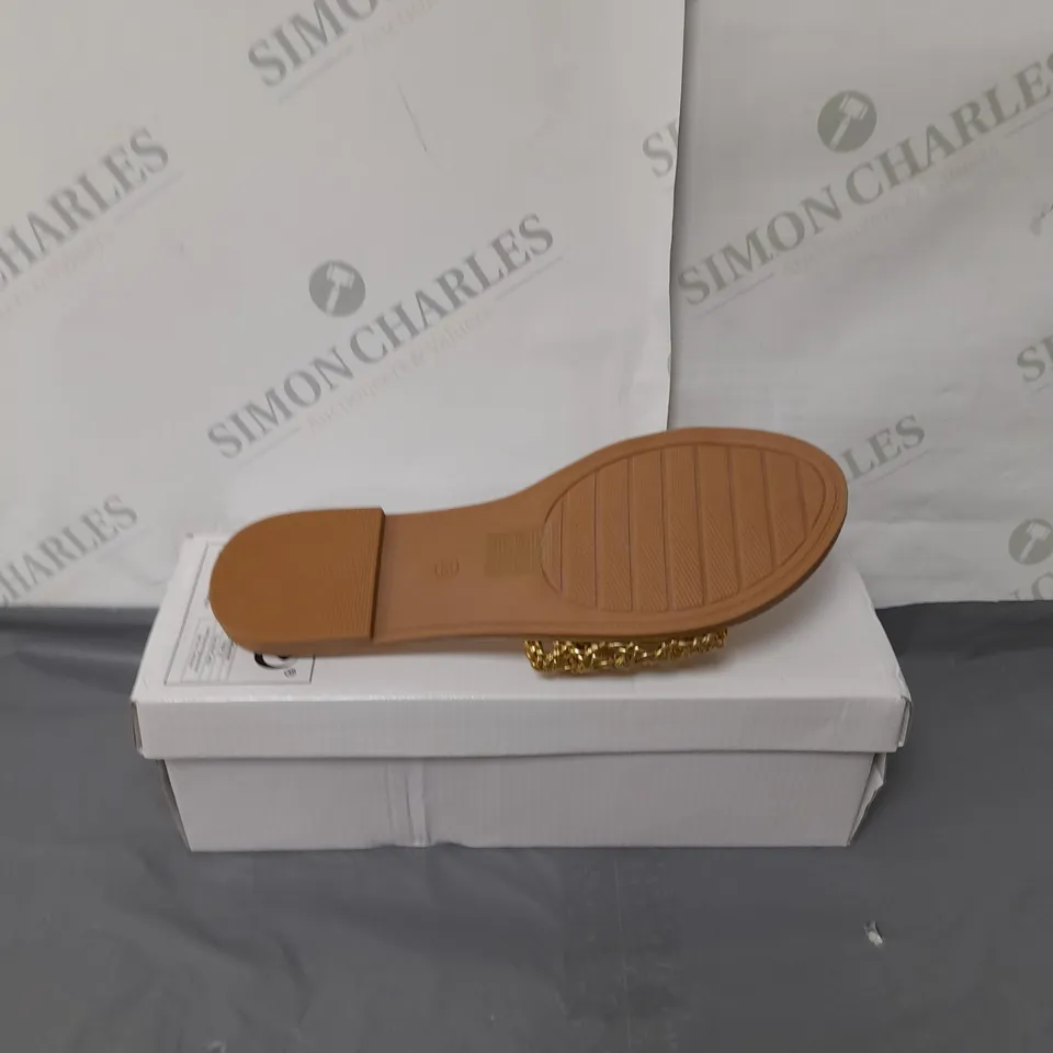 UNBRANDED LADIES GOLD SLIDERS SIZE EU 38