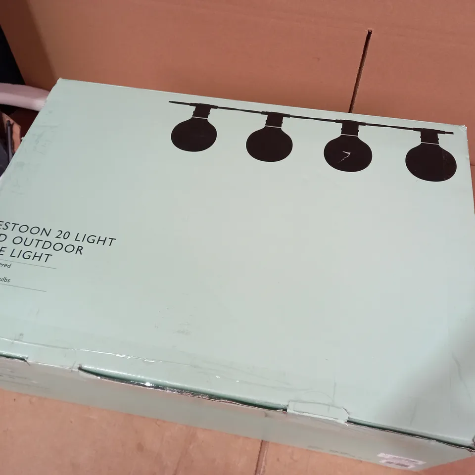 JOHN LEWIS FESTOON 20 LIGHT LED OUTDOOR LINE LIGHT 