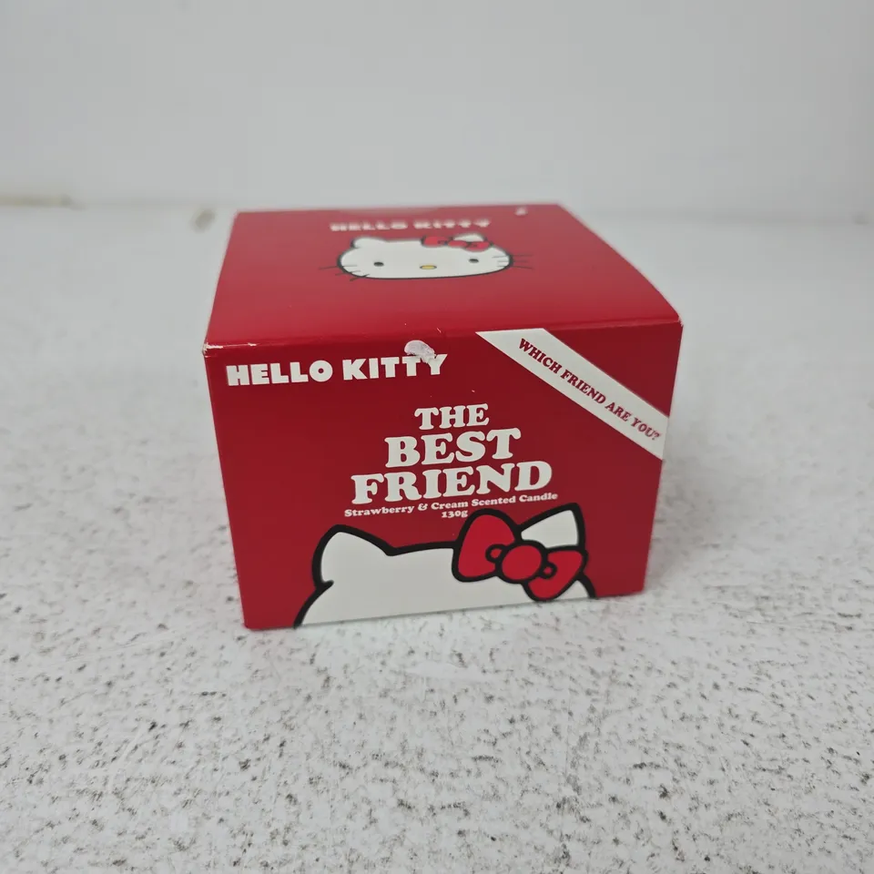 HELLO KITTY THE BEST FRIEND SCENTED CANDLE – STRAWBERRY & CREAM, 130G