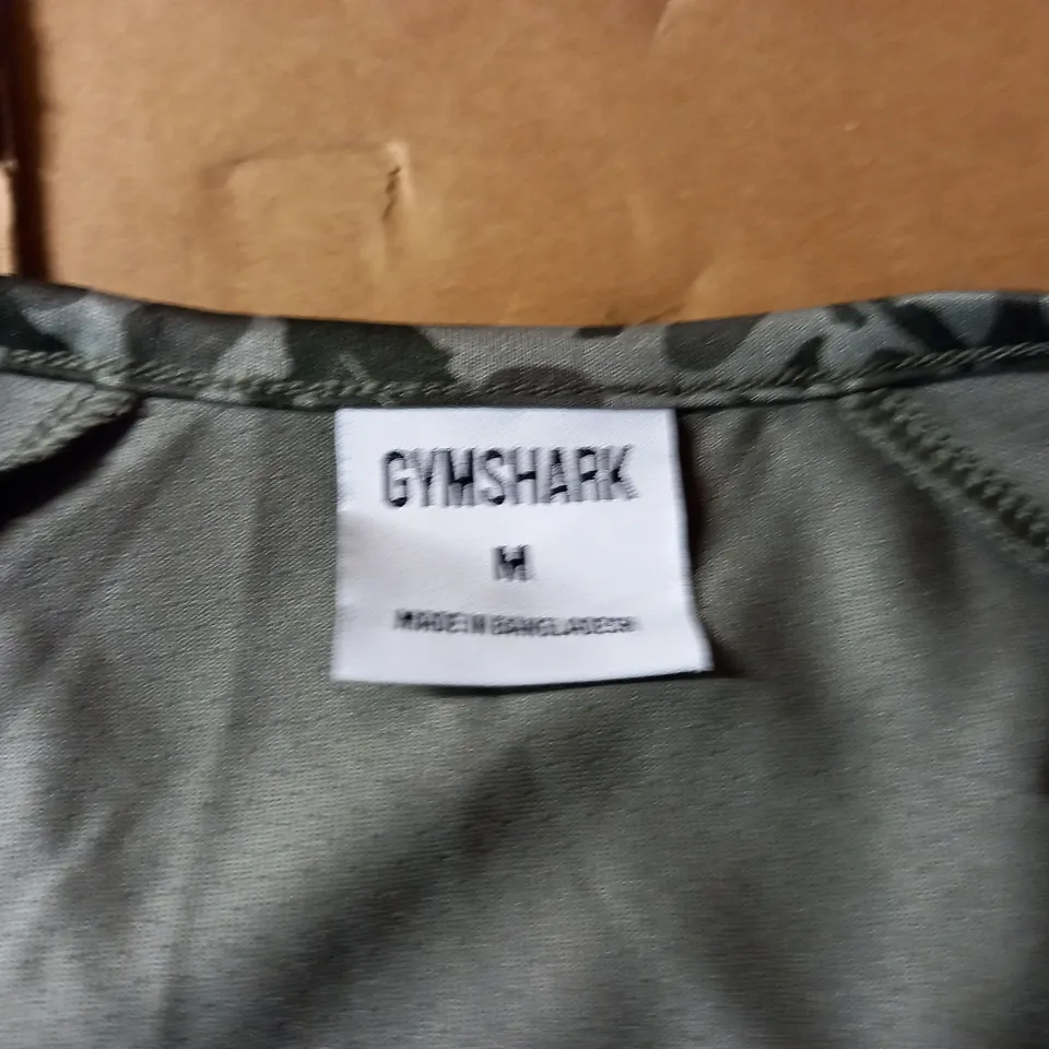 GYMSHARK TRAINING TOP - GREEN SIZE M