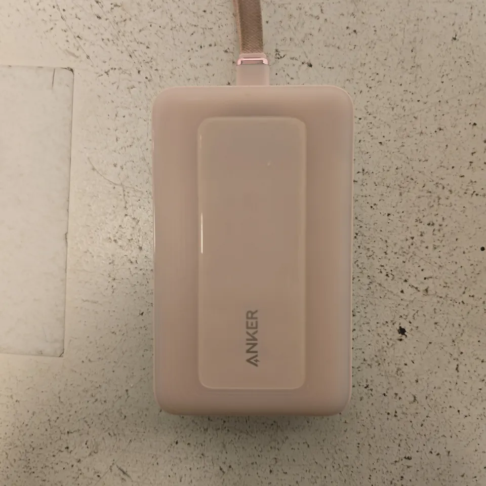 ANKER ZOLO POWER BANK 20,000 MAH WITH BUILT-IN USB-C CABLE – PINK