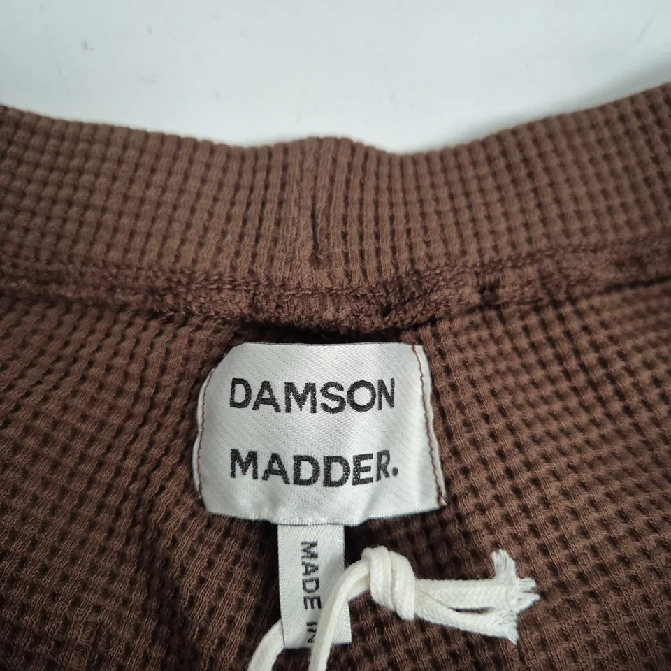 DAMSON MADDER RYLEE WAFFLE SHORT – CHOCOLATE, UK 10