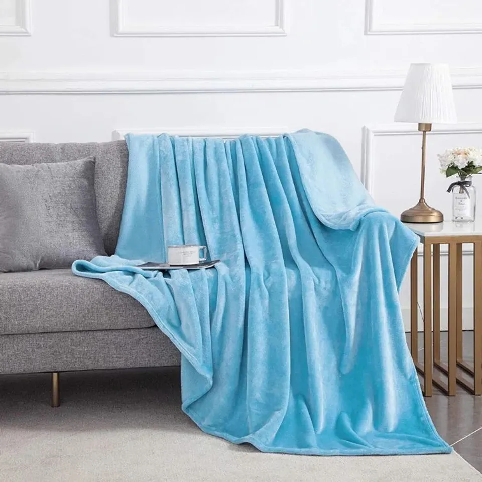 PACKAGED CLIMAX SUPER SOFT REVERSIBLE MINK FUR BLANKET 
