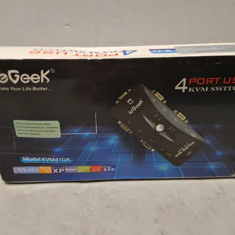 BOXED IEGEEK 4-PORT USB KM SWITCH