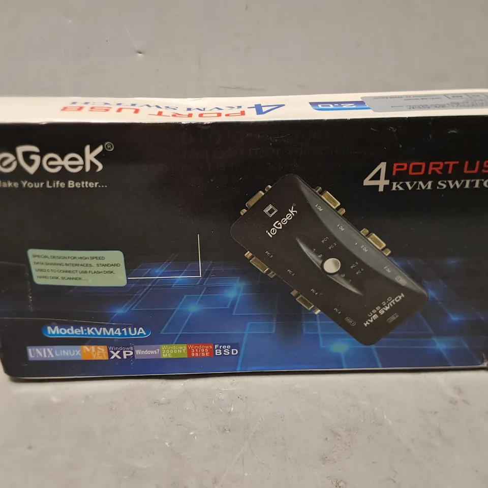 BOXED IEGEEK 4-PORT USB KM SWITCH