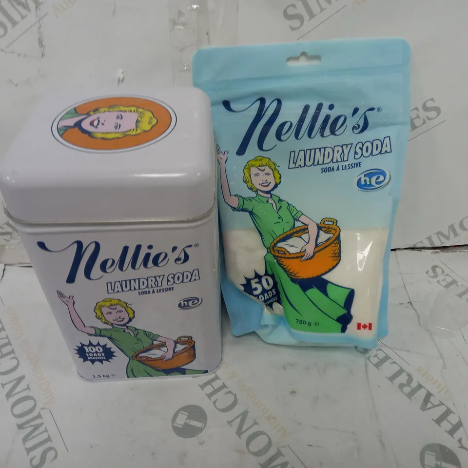 SET OF 2 NELLIE'S ALL-NATURAL LAUNDRY SODA