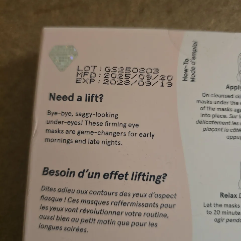 GRACE & STELLA NEED A LIFT? FIRMING EYE MASKS – 6 PAIRS