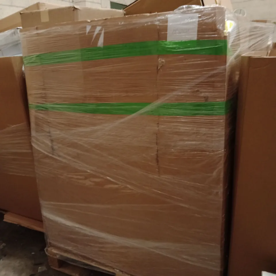 PALLET OF ASSORTED DESIGNER LIGHTING PRODUCTS TO INCLUDE;FLOOR LAMP,TABLE LAMP, CEILING LIGHT