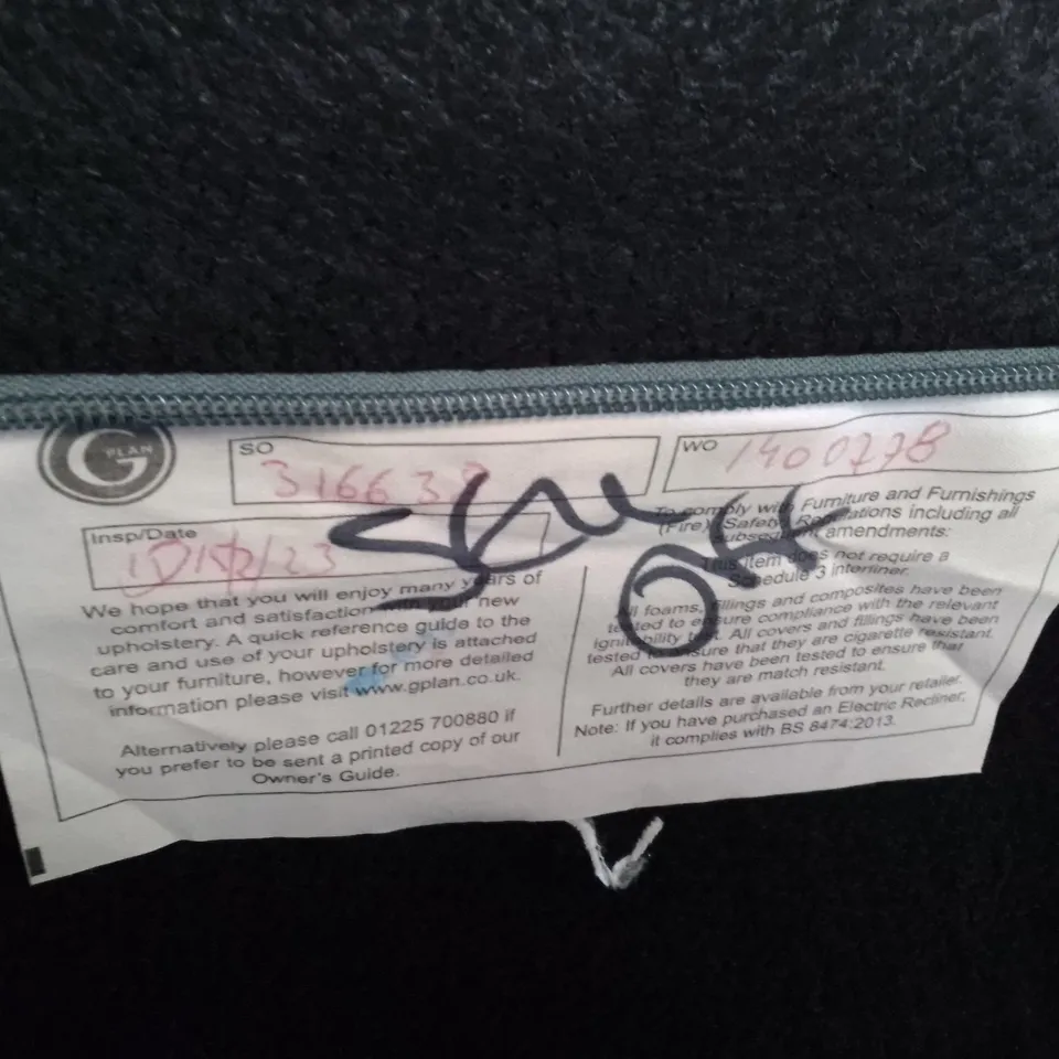 QUALITY DESIGNER G-PLAN KINGSBURY ELECTRIC RECLINER CHAIR - REMCO LIGHT GREY FABRIC 