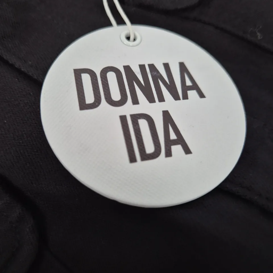 Donna Ida High Top Patch Pocket Bootcut Jeans – Black, UK 12 (31 on tag)