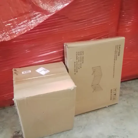 PALLET OF ASSORTED HOUSEHOLD GOODS AND PRODUCTS TO INCLUDE;LOUNGER,SAFEGUARD DEVICES 