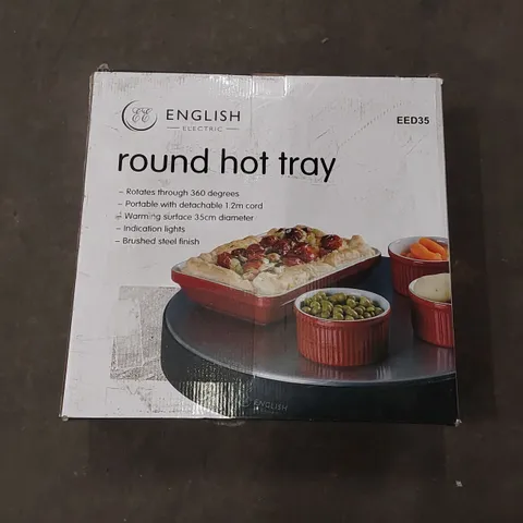 BOXED ENGLISH ELECTRIC EED35 ROUND HOT TRAY (1 BOX)