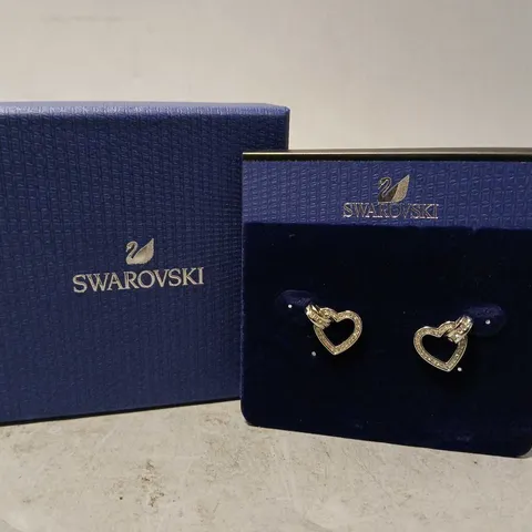 BOXED SWAROVSKI HEART EARRINGS