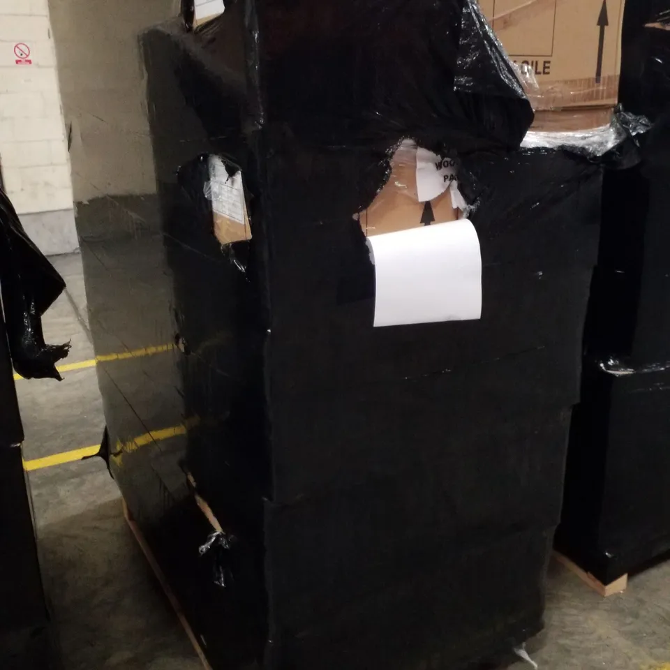 PALLET CONTAINING 10 BRAND NEW CALYPSO SAVENA TALL WALL UNITS 365 1500W×330H×400D MM - DOVE GREY 
