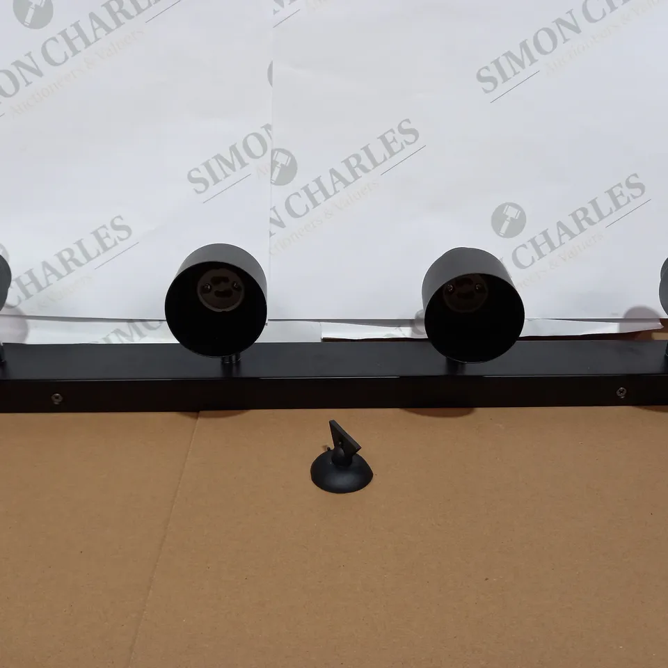 KNIGHTSBRIDGE 230V GU10 QUAD SPOTLIGHT BAR - MATT BLACK