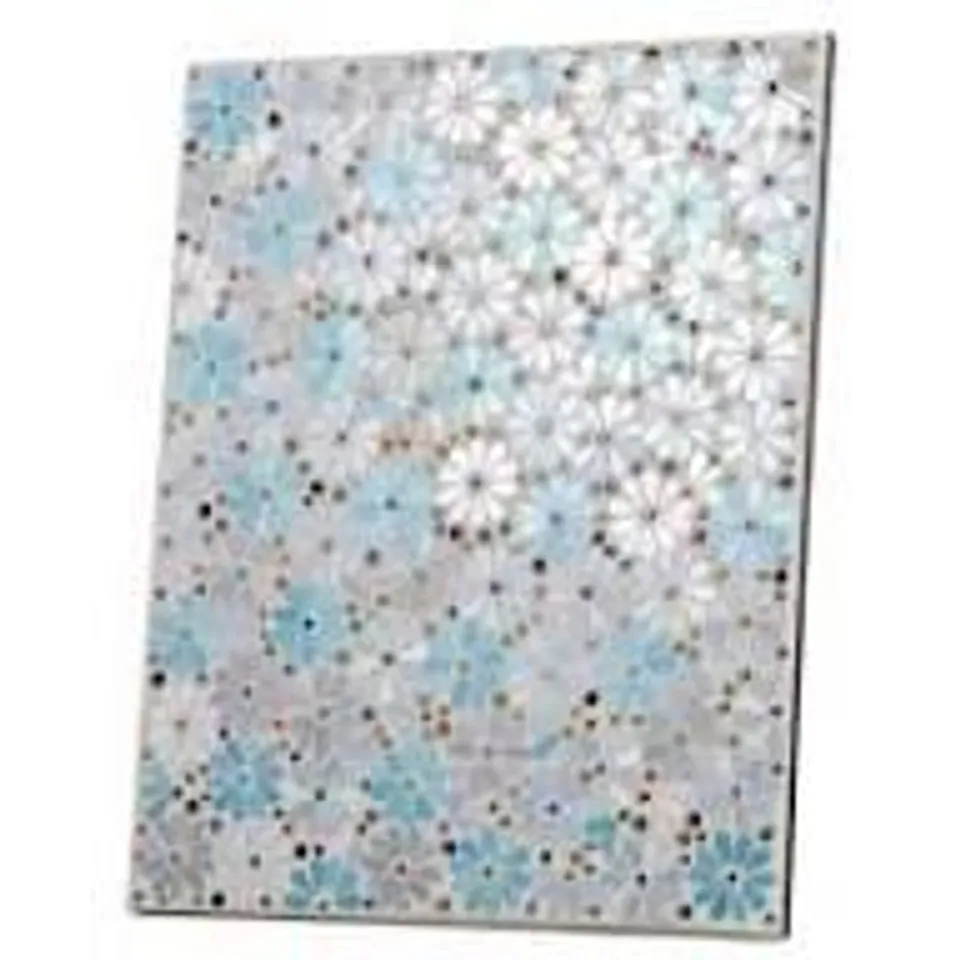 GARDEN REFLECTIONS 50CM MOSAIC FLORAL WALL PANEL