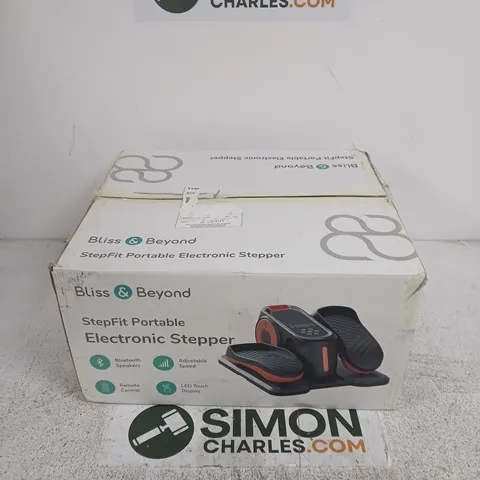 BLISS & BEYOND STEPFIT PORTABLE ELECTRONIC STEPPER - BOXED