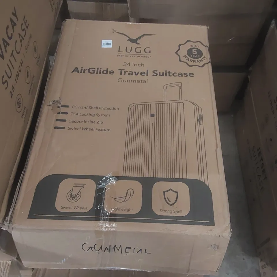 BOXED LUGG TRAVEL SUITCASE
