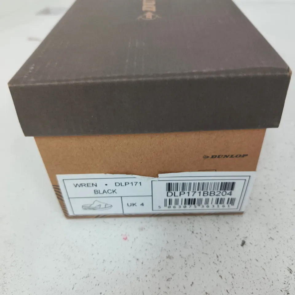 DUNLOP WREN SANDALS - BLACK, UK 4 (DLP171)