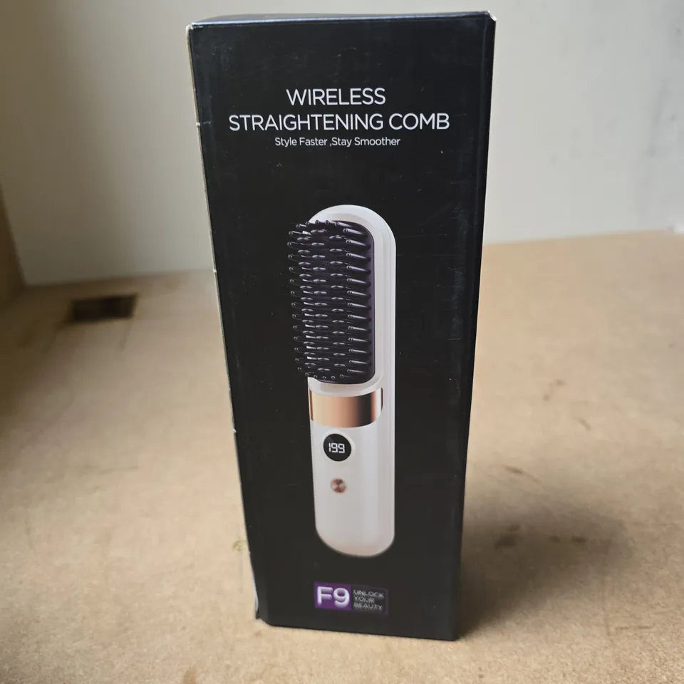 WIRELESS STRAIGHTENING COMB – HAIR STYLING TOOL (F9) BOXED