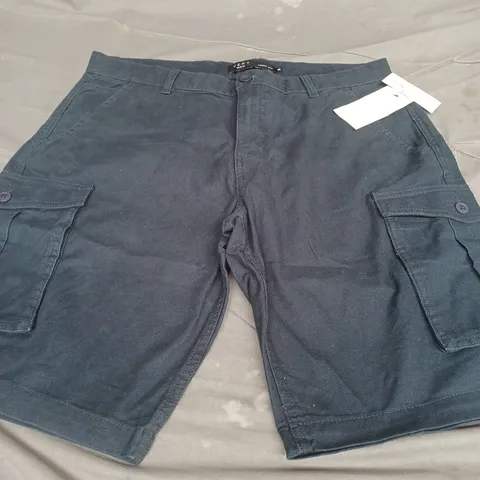 VERY MAN LOOSE FIT DENIM SHORTS, NAVY - UK SIZE 36
