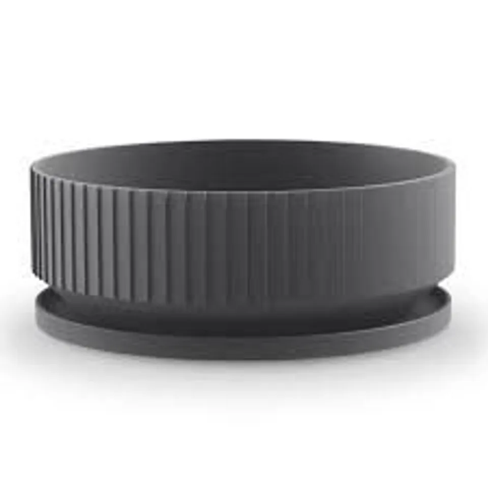 BOXED PLEATS CIRCLE PLASTIC INDIGO PLANT POT (1 BOX) RRP £12.99