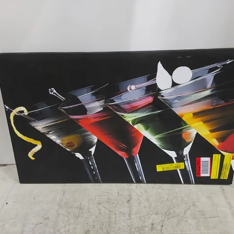 DRINKS ANYONE KITCHEN- WRAPPED CANVAS