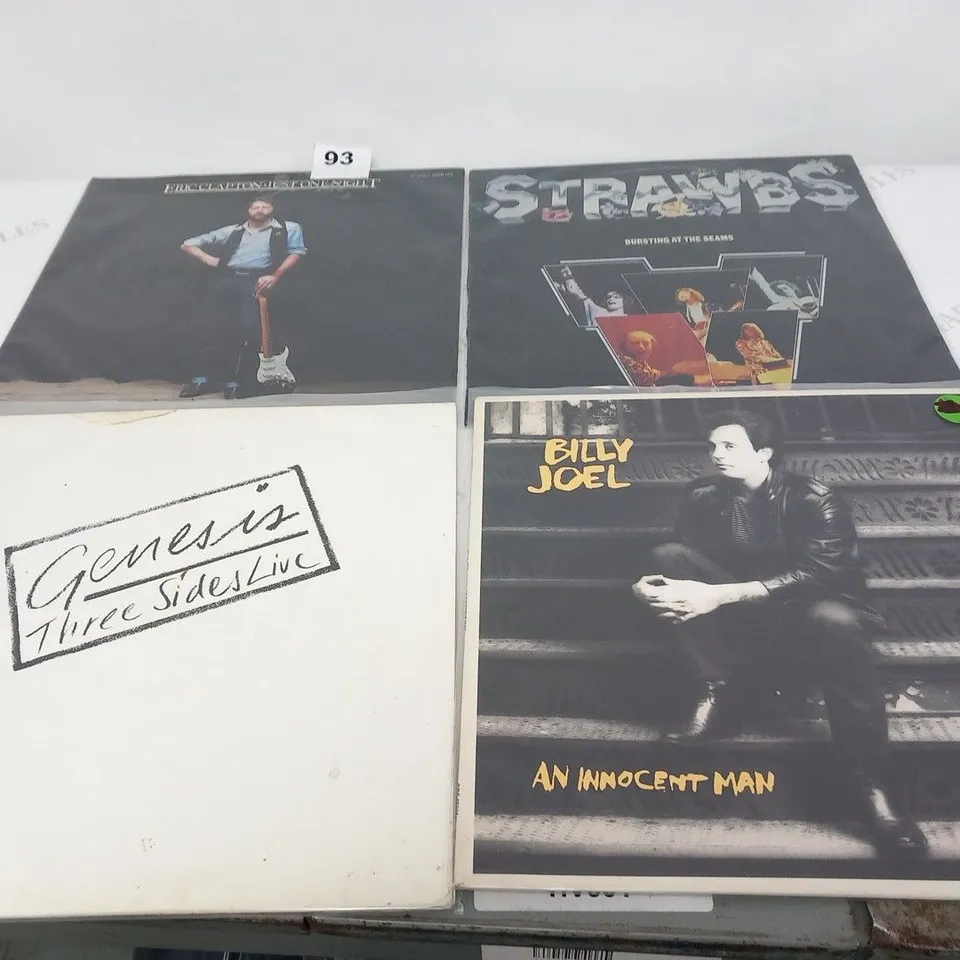 12 X VINYL RECORD LPS TO INCLUDE ERIC CLAPTON, STRAWBS, GENESIS ETC.
