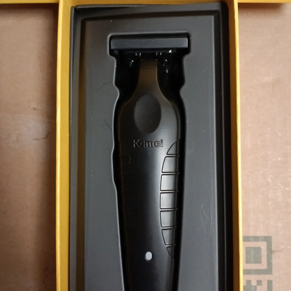 KEMEI HAIR TRIMMER – BLACK, BOXED IN ORIGINAL YELLOW BOX