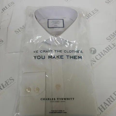 CHARLES TYRWHITT WHITE LONG SLEEVE SHIRT SIZE 16
