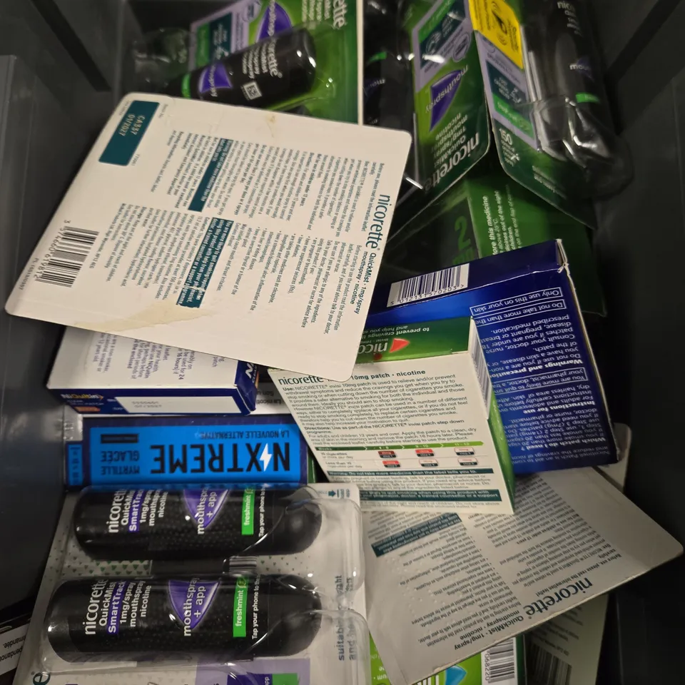 APPROXIMATELY 15 ASSORTED SMOKING PREVENTION AID PRODUCTS - COLLECTION ONLY 
