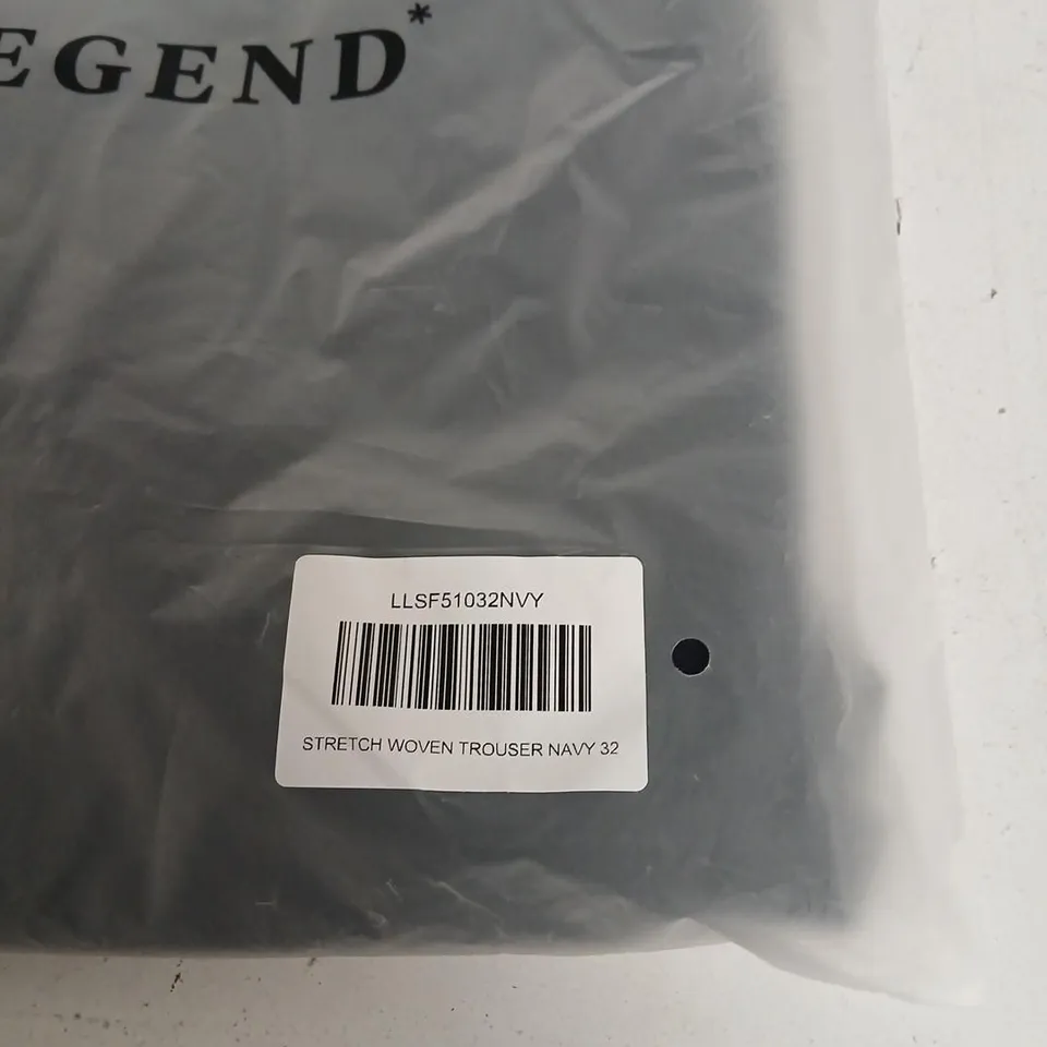 LEGEND STRETCH WOVEN TROUSERS NAVY – UK 32