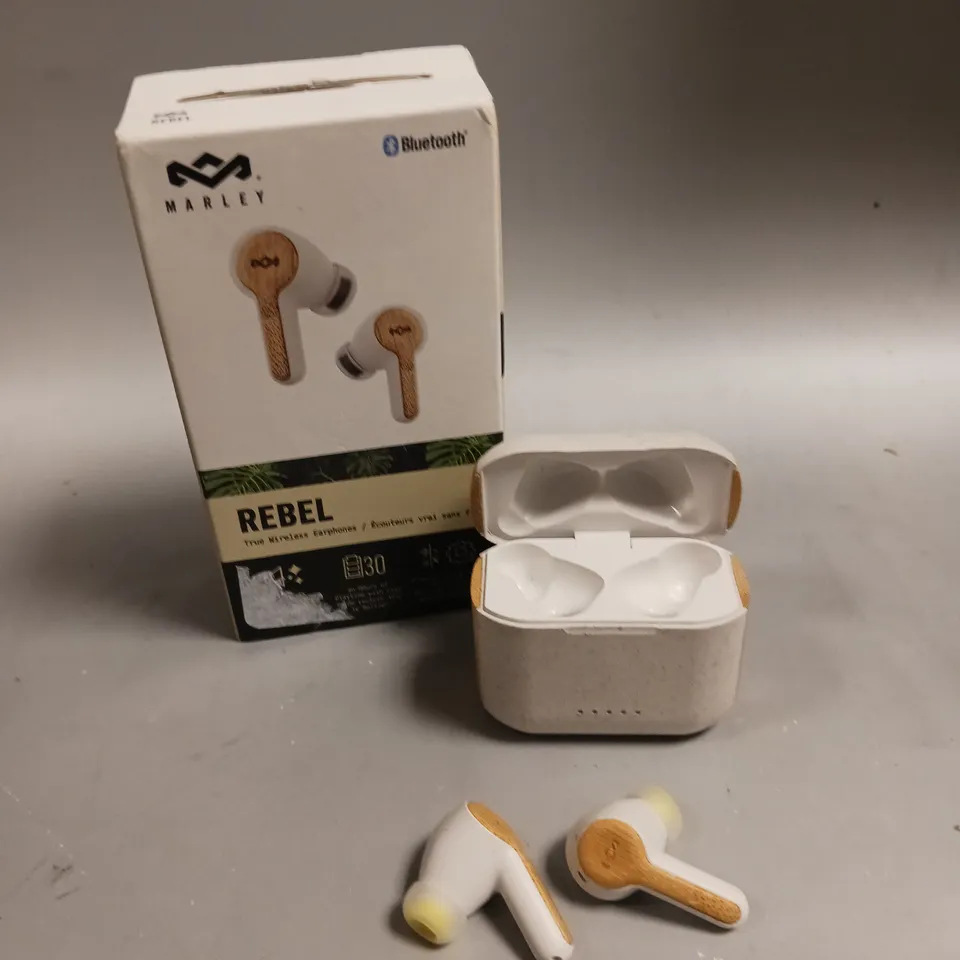 BOXED MARLEY REBEL BLUETOOTH WIRELESS EARPHONES 