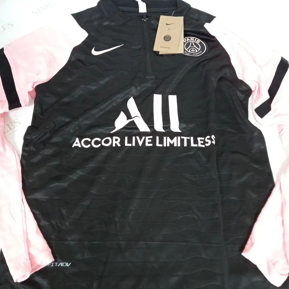 NIKE PSG TRAINING TRACKSUIT IN BLACK/PINK - SIZE 18