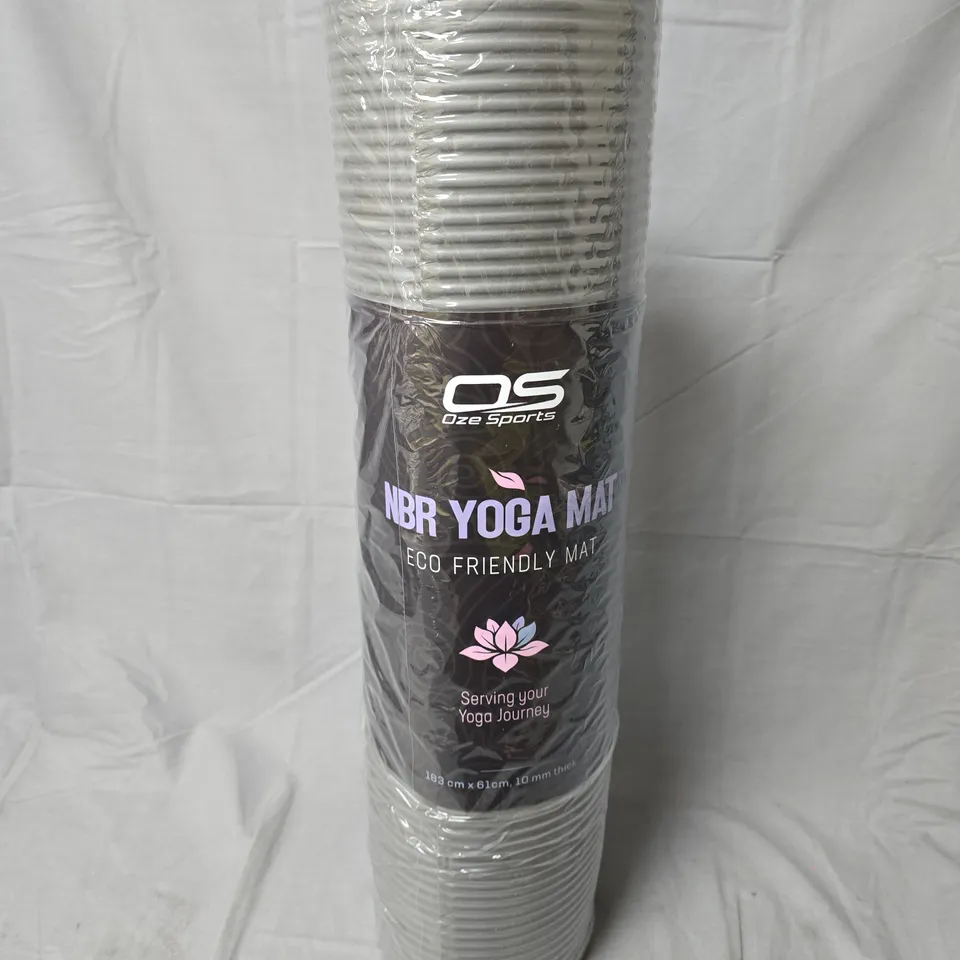 OZE SPORTS NBR YOGA MAT – ECO FRIENDLY, 183 CM X 61 CM X 10 MM