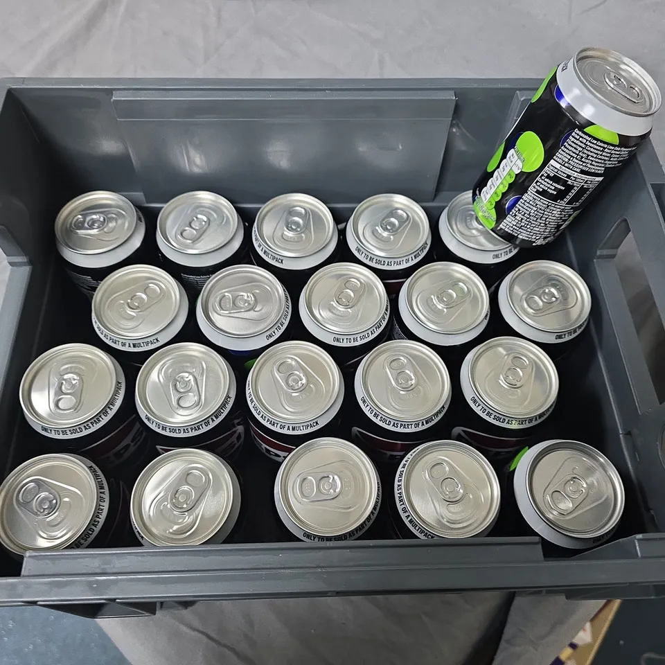 LOT OF 23 330ML CANS OF PEPSI INCLUDES MAX & MAX LIME