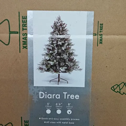 BOXED SNOWTIME DIARA 240CM CHRISTMAS TREE 
