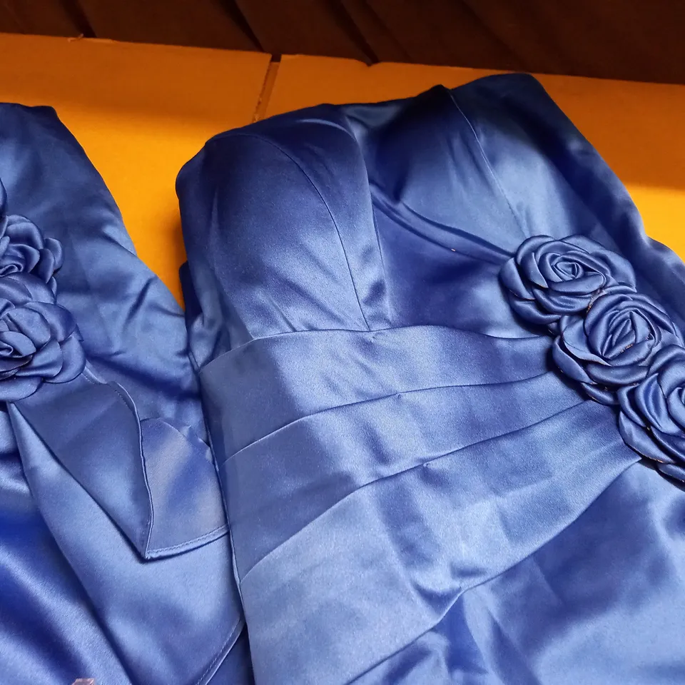LOT OF 3 ROYAL BLUE OCCASION DRESSES - SIZES 8/10/18